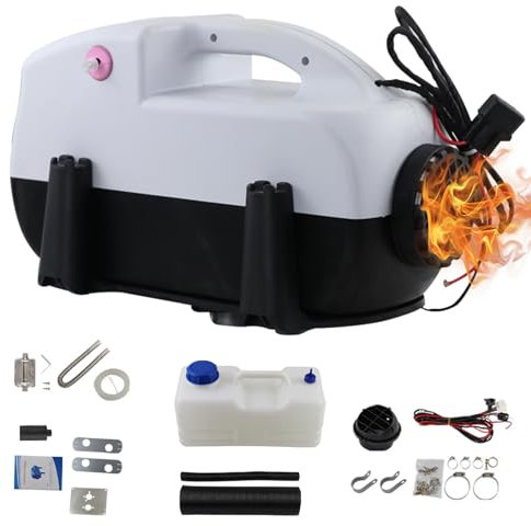 TRAGLO Calentador de Aire diésel de 12/24V, Calentador de estacionamiento de 5KW con Monitor LCD, Calentador de Furgoneta Campervan de bajo Consumo para RV, Camiones, Barcos, autobuses y Coches
