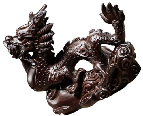 Cabilock Drachen Statue Chinesische Tischdekoration Aus Strapazierfähigem Material Für Büro Wohnzimmer Und Restaurant Perfektes Sammlerstück Für Drachenliebhaber