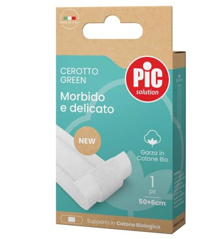 Pic Solution Cerotto Green Cotone Bio, Confezione da 1 Pezzo, Dimensioni 50x6cm