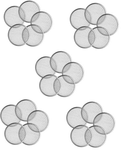 Kisangel 25stücke Teiliges Sprossenglas Edelstahl Mit Sprouting Deckeln Hochwertige Filter-mesh Für -gläser Geeignet Für Alfalfa Mungobohnen Kresse Und Mehr Spülmaschinenfest Und