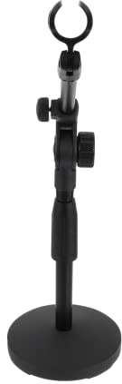 TOYANDONA Weighted Disc Microphone Stand for Conference Crossbar Able Design Adjustable Height for Table Mic Use