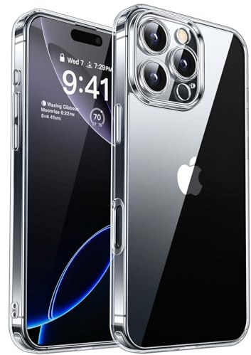 CANSHN Upgrade für iPhone 16 Pro Hülle mit Kameraschutz (TOP Militärschutz) Extrem Haltbarkeit Hülle iPhone 16 Pro Case Stoßfest, Transparent