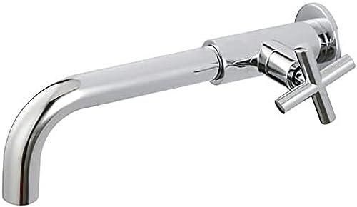 SFEWF Rubinetti, Rubinetti da Cucina Rubinetto Singolo a Parete Fredda Rubinetto per Piscina per Esterni Rubinetto per lavello da Cucina a Parete Rubinetto per Acqua, Cromato