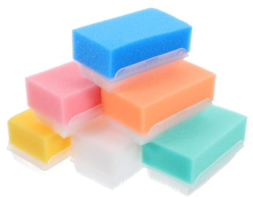 FRCOLOR Wilbarger Therapy Sensory Brush for Children Autism Massage and Touch Training 6Pc Set Body and Scalp Bathing Accessories