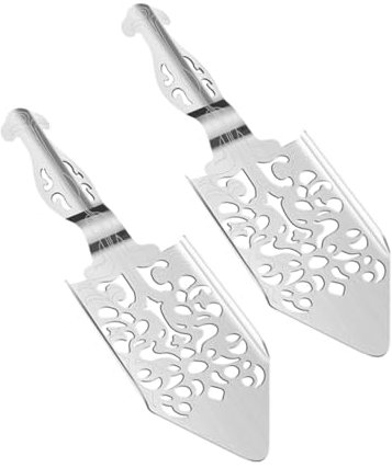 Hoement 8pcs Absinthe Drippers Slotted Design for Efficient Filtering and Stirring Essential Wormwood Spoons for Cocktails and Beverage Preparation