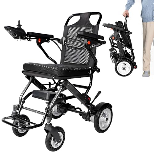 Elektrische Rollstühle Faltbar Elektrorollstuhl Elektrorollstuhl für Erwachsene Ultraleicht Elektrisch Rollstuhl mit Doppelmotor (DZ-20)