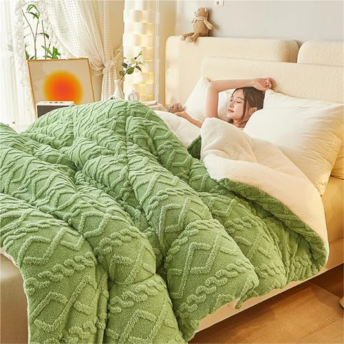 Couverture lestée, couverture lestée for adulte, couverture lestée, lourd Sherpa de 5 kg avec polaire réversible, couverture lestée for hommes et femmes dormant profondément(A,150x200cm/59x78in)