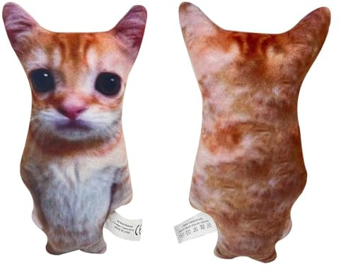 Honhoha Peluche Chat El Gato, Chat Squish El Gato - Peluche Animal Mignon Ultra Doux El Gato Cat - De Chaton De Dessin Animé, Cadeau en Peluche, Coussin d'oreiller De Couchage