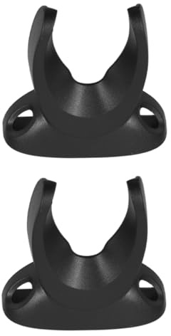 DIYEAH 2 Stück Universeller Barcode Scanner Ständer mit Stabilem Fuß und Wandhalterung Platzsparend für Lager und Einzelhandel Kunststoff Schwarz