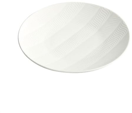 Assiettes à Dessert Plats plateau de service ménage en céramique assiette Plate créative haute qualité blanc assiette Simple vaisselle Service de Table(10 INCH)