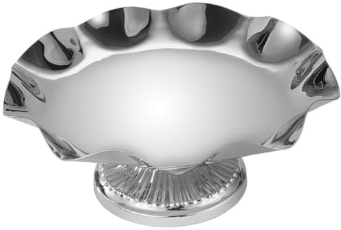 Dinntty Frutero De Acero Inoxidable, Plato De Fruta De Base Alta, Frutero Alto, Bandeja para Frutos Secos, Ideal para Centros De Mesa De Centro De Sala De Estar