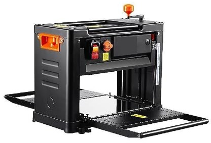 Rabot d'épaisseur électrique Benchtop 13 pouces rabot à bois avec trois lames deux vitesses 15 ampères 2000 W for le rabotage du bois bricolage