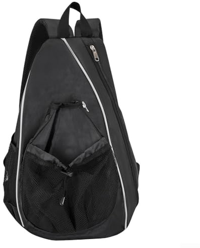ZAMETTER Pickleball Paddle Bag 20-30L Sport Pickleball Sling Bag Donne Uomo Regolabile Pickleball Zaino Recinzione Gancio Porta Bottiglia D'acqua Leggero Pickleballs Zaini