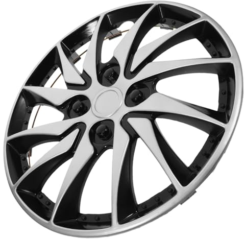 Enjoliveur 14 Pouces Noir en PP, Cache-moyeu de Roue de Voiture | Pièce Unique, Finition Sobre, Entretien Facile, pour Hub, Accessoires Roue Voiture