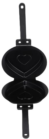 HWGING Double Sided Pan Flip Pancake Maker Non Stick Cake Griddle Pan with Uniform Heating for Breakfast Desserts Quick Cooking (Black)