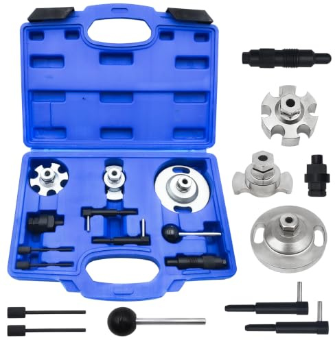 BOVIEER Strumento Regolazione della fasatura Motore Compatibile con VW Audi 2.7 3.0 TDI, Blocco dell'albero a camme e dell'albero Motore sostituisce T40049, T40058, T40060, T40061, T40062, 3359, 3242