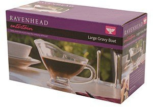 Ravenhead Entertain Glassware Gravy Boat, Clear