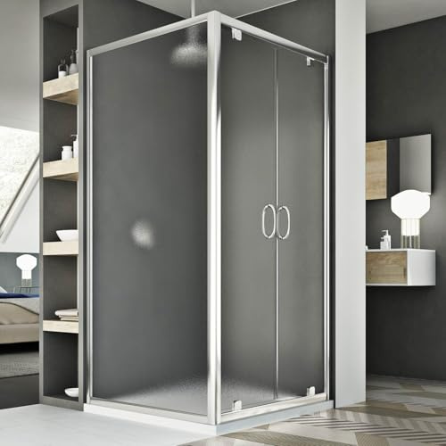 Box Doccia 80x120 AP. 120 CM H185 stampato C mod. Sintesi Duo 2 Ante