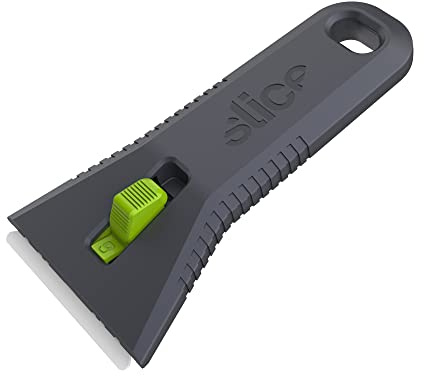 Slice 10593 Utility Scraper, Self-Retracting Ceramic Blade, Rust Free, Finger Friendly, Soft-Touch Comfort Grips