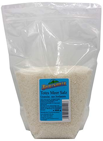 Totes Meer Salz, Granulat, 3 kg, im DoyPack, naturrein als Speisesalz oder Badesalz/Solebad aus Jordanien