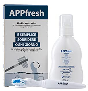 Detergente liquido per dispositivi ortodontici e protesi dentali (150 ml)