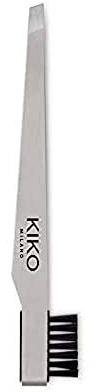 Kiko Milano Pro Tweezers Combo Pinza Profesional para Cejas con Cepillo
