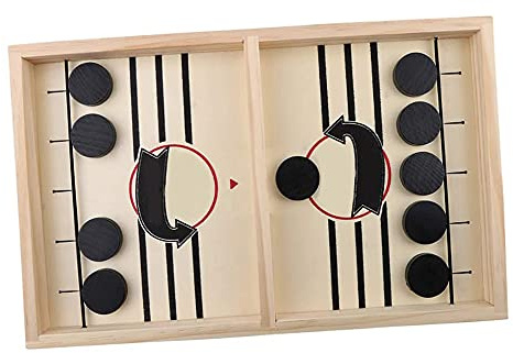 Brettspiel Hockey,Schnelles Sling Puck Spiel,Katapult Brettspiel,Bouncing Brettspiel,Tisch Hockey Brettspiel,Geeignet für Interaktive Spielzeugpartyspiele für Kinder