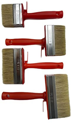 Set di 48 pennelli da pittore, 7/10/12/14 cm, 12 pennelli da pittore, pennello piatto