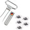 Westmark Set da Vino, 6 Pezzi, 1 Apribottiglie con Cavatappi Ah-So, Monopol Edition + 5 Versavino Safety, Acciaio/Zinco Pressofuso/PET, Cromato/Argento/Nero, 628533E6