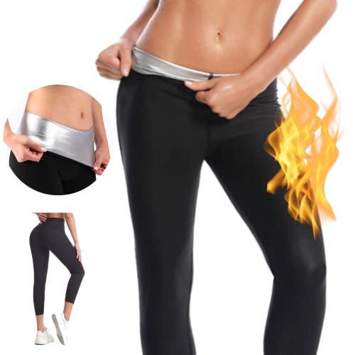 Nano Hertz Saunaanzüge Shorts Sauna Sporthose Hosen Abnehmen Laufhose Hot Thermo Sweat Schwitzhose Hosen Schweiß Schwitzen Jogginghose Frauen Women Damen