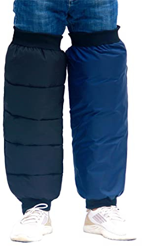 ITODA Kniewärmer Motorrad Beinwärmer Winter Knieschützer Wasserdicht Legwärmer Thermo Plüschfutter Beinstulpen Reflektierend Knieprotektor mit Reißverschluss Beinschutz Outdoor Knieorthese