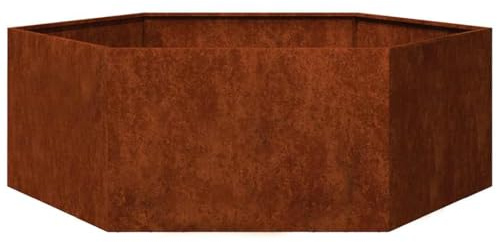 vidaXL Jardinera de Acero corten Oxidado 138x120x45 cm, Maceta, arriate Elevado, Soporte para macetas, macetero, bancal Elevado, Soporte para Plantas