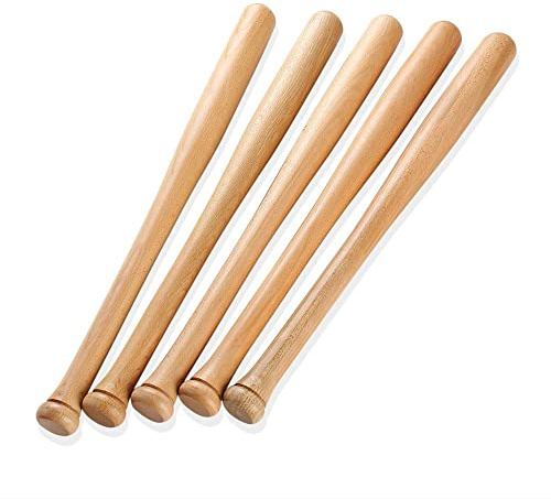 D.I.L© 32 30 25 18 inch Wooden Baseball Rounders Bat Adult Kids Baseball Bar Stick Anti-Slip Long Lightweight for Training and Practise (30)
