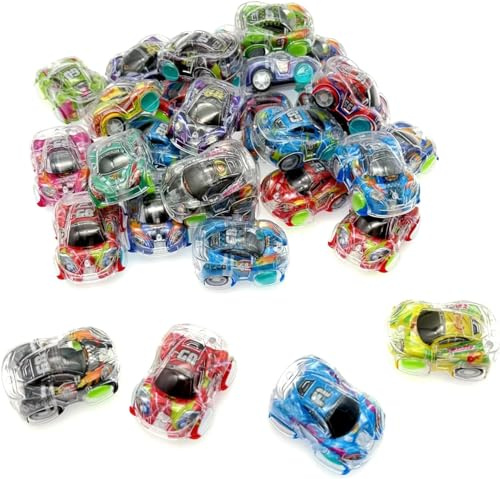 JZK Lot de 30 Mini Voitures à Tirer Vers l'Arrière - Jouets pour Fête, Sacs de Fête, Cadeaux et Prix de Récompense pour Enfants