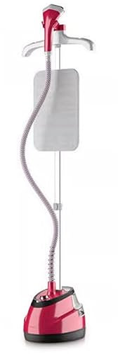 PASPRT Vaporera Profesional para Ropa, máquina de Planchar Vertical para Ropa doméstica, Potencia de 1800w, Ajuste de Temperatura de Diez velocidades (Wine Red)
