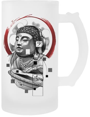 Buda Dj Glas-Bierbecher Mit Henkel