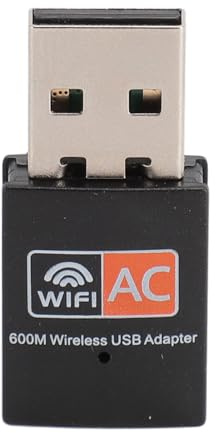 Adaptador WiFi Nano USB, AC600 600Mbps 2.4G 5G Transceptor de Red Inalámbrico USB 2.0 de Doble Banda Adaptador WiFi para PC para Windows XP Vista 7 8 8.1 10, para OS X, para Linux