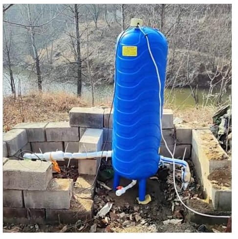 Tanque de presión para pozos de agua Depósito automático a presión de agua para interior/exterior, Tanque de Presión Pequeño para el Hogar, Tanque de expansión multiuso Tanque de presión para suminist