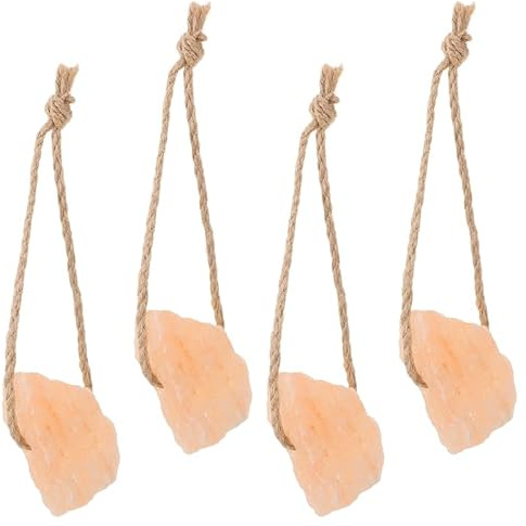 COLLBATH 4Pcs Natural Pink Salt for Horses Cattle Deer Livestock 7.9In for Animal Health and Vitality