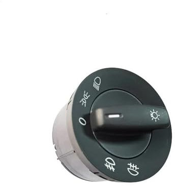 VINCTV Bedienelemente Kompatibel Mit VW Für EOS 1F7 1F8 Für Golf V 1K1 2003–2008 2009 Auto-Scheinwerferschalter-Knopf-Einsteller Nebelscheinwerfer-Steuerschalter 1K0941431Q
