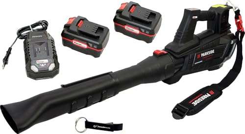 HEADNMORE® Bundle – Parkside Performance® 40 V batteri turbiner lövblåsare PPTLBA 40 (inkl. 2 x 4 Ah batteri) nyckelring