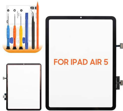 Touchscreen per iPad Air 5 Screen Replacement per iPad Air5 10,9 pollici Schermo di ricambio per iPad Air 5th Generation A2588 A2589 A2591 Digital Riparazione Set Nero Senza Schermo LCD