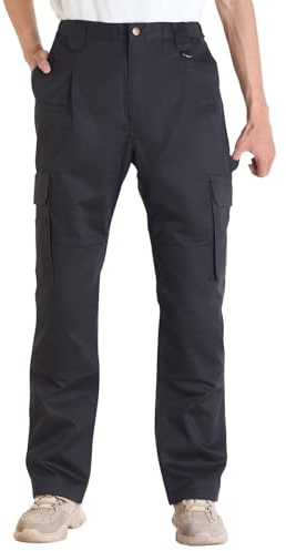VEVOR Pantaloni Protettivi per Saldatura, Taglia XXL, Pantaloni Cargo Ignifughi con Tasche Multiple e Vita Elastica, Cuciture Rinforzate Antistrappo, Lavori di Saldatura e Abbigliamento Casuale, Nero
