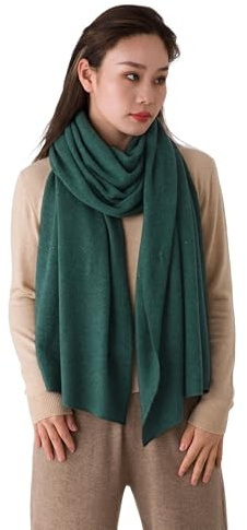 Prettystern 100% Kaschmir Schal XL Strick-schal, weich & warm, hochwertiger Winter-Stola für Damen und Herren