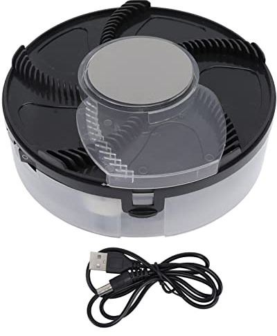 ZJchao Raccoglitore Automatico in ABS Elettrico, Alimentato Tramite USB con Batteria Ricaricabile di Grande capacità, per il Supermercato Dell'hotel del Ristorante della (BLACK)