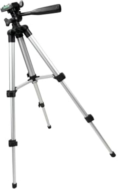 Garneck Treppiede per Fotocamera in Lega di Alluminio e Abs Regolabile, Supporto Tablet Nero, per Viaggio e Selfie, Libera le Mani Stabilità e Praticità