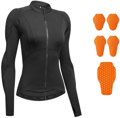 XFNWT Veste de moto respirante en maille pour femme, idéale par temps chaud. Homologuée CE, elle est dotée d'une protection amovible et d'une doublure rembourrée légère, parfaite