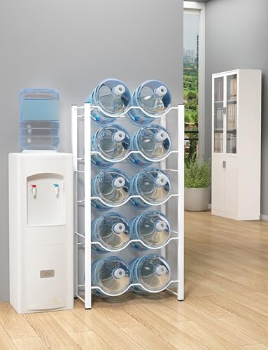 Soporte para jarra de agua, soporte para botella de agua de galón y estante organizador para el hogar, oficina, garaje
