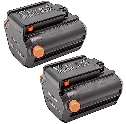 vhbw 2X Batería reemplaza Gardena BLi-18, 9839-20, 9840-20 para cortacésped Tijeras cortacésped 2000mAh 18V Li-Ion