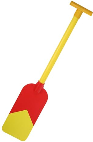 Homoyoyo Pagaie en Plastique 60 Cm Rouge et Jaune pour Bateau et Kayak, Rame de Bateau Légère et Portable, Accessoire de Jeu et Performance pour Garçon et Filles, Rame D’aviron Sécurisée